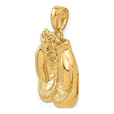 14K Yellow Gold Boxing Gloves Pendant – view 6