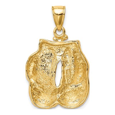 14K Yellow Gold Boxing Gloves Pendant – view 4