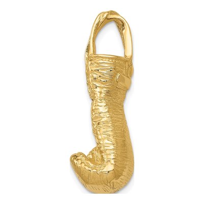 14K Yellow Gold 3-D Boxing Glove Pendant – view 3