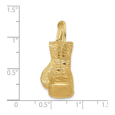 14K Yellow Gold 3-D Boxing Glove Pendant – view 5