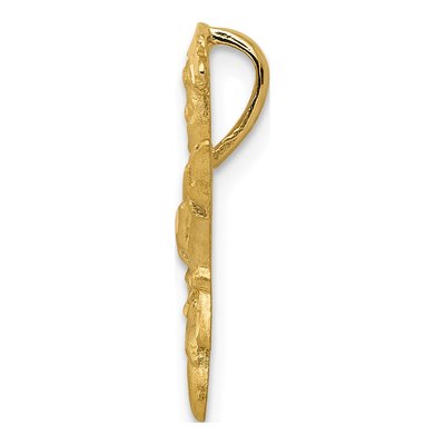 14K Yellow Gold Karate Female Charm – view 3