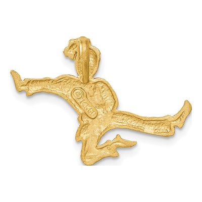 14K Yellow Gold Karate Female Charm – view 4