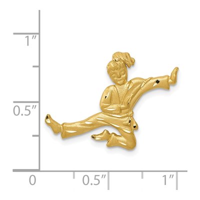14K Yellow Gold Karate Female Charm – view 5