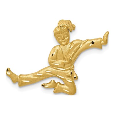 14K Yellow Gold Karate Female Charm