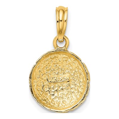 14K Yellow Gold Soccer Ball Pendant – view 5