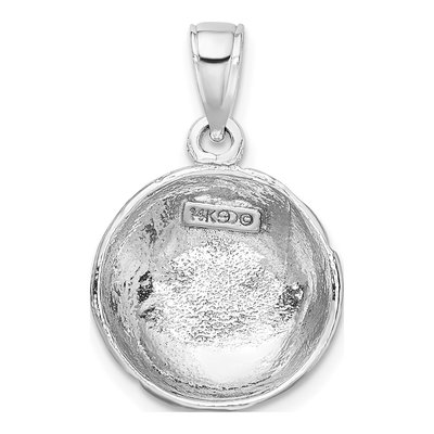 14K White Gold Volleyball Pendant – view 4