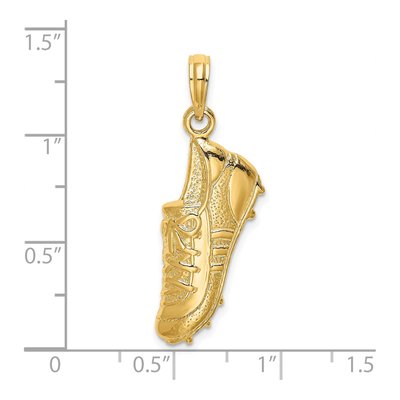 14K Yellow Gold Soccer Cleat Pendant – view 4