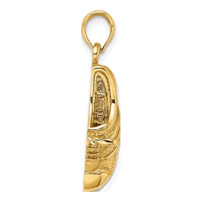 14K Yellow Gold Track Shoe Pendant – view 3