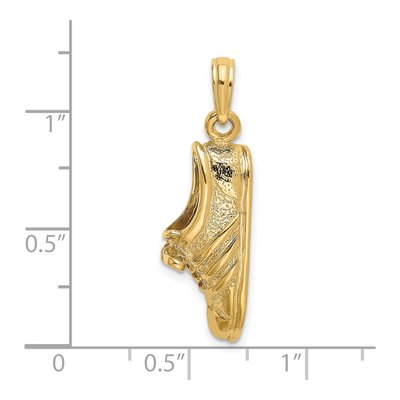 14K Yellow Gold Track Shoe Pendant – view 4