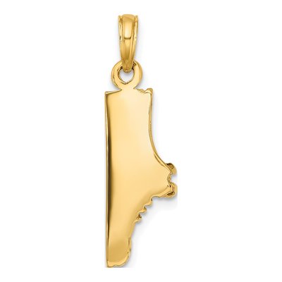 14K Yellow Gold Track Shoe Pendant – view 5
