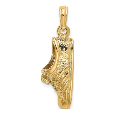 14K Yellow Gold Track Shoe Pendant