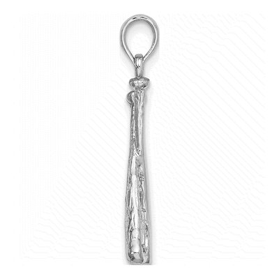 14K White Gold Baseball Bats Ball Charm – view 3