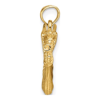 14K Yellow Gold Angel Pendant – view 3