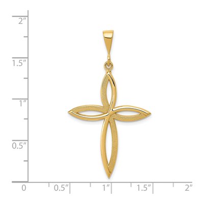 14K Yellow Gold Passion Cross Pendant – view 5