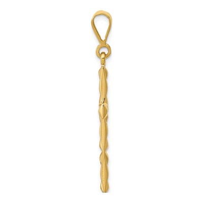14K Yellow Gold Reversible Latin Cross Pendant – view 3