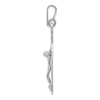 14K White Gold Cut-Out Crucifix Pendant – view 3