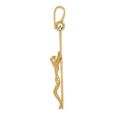 14K Yellow Gold Crucifix Pendant – view 3