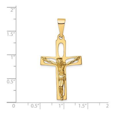 14K Yellow Gold Crucifix Pendant – view 4