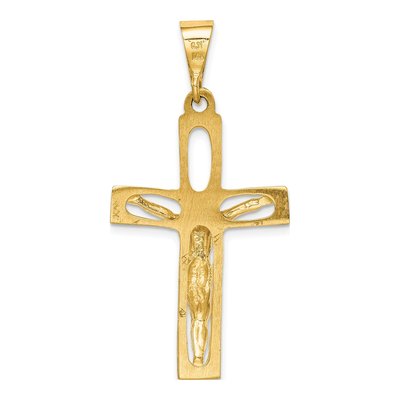 14K Yellow Gold Crucifix Pendant – view 5