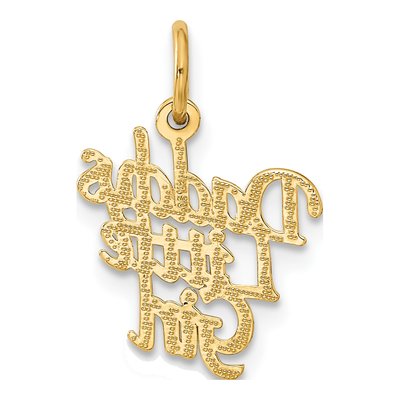 14K Yellow Gold Daddy's Little Girl Charm – view 4