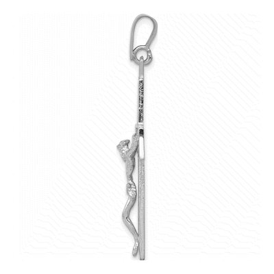 14K White Gold Large Filigree Crucifix Pendant – view 3