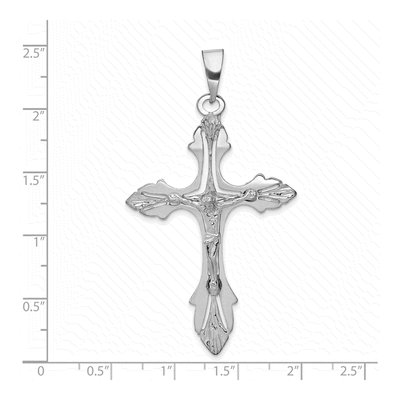 14K White Gold Crucifix Pendant – view 4