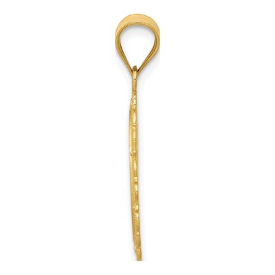 14K Yellow Gold Taurus Zodiac Oval Pendant – view 3