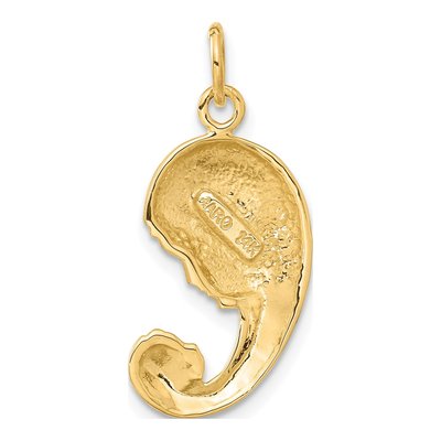 14K Yellow Gold Mother Baby Pendant – view 4