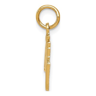 14K Yellow Gold 25th Anniversary Pendant – view 3