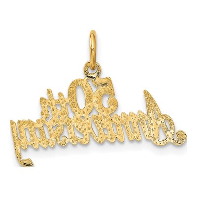 14K Yellow Gold 50th Anniversary Pendant – view 4