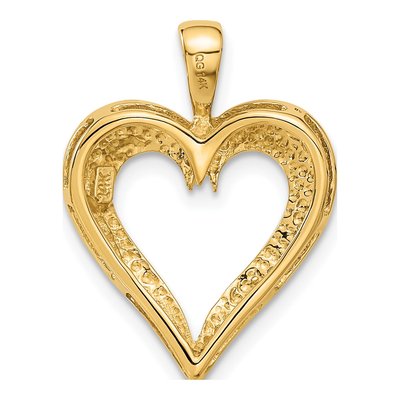 14K Yellow Gold Heart Pendant – view 4