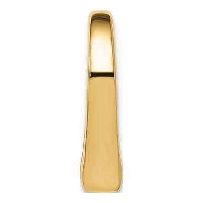14K Yellow Gold Floating Heart Slide Pendant – view 3