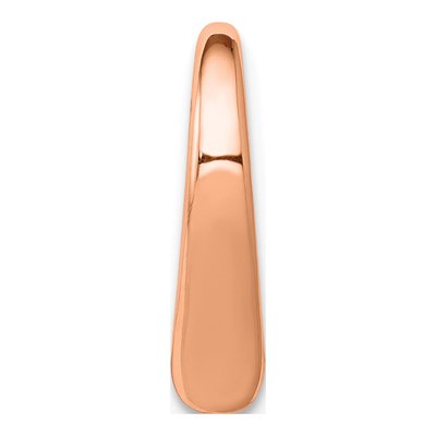 14K Rose Gold Floating Heart Slide Pendant – view 3