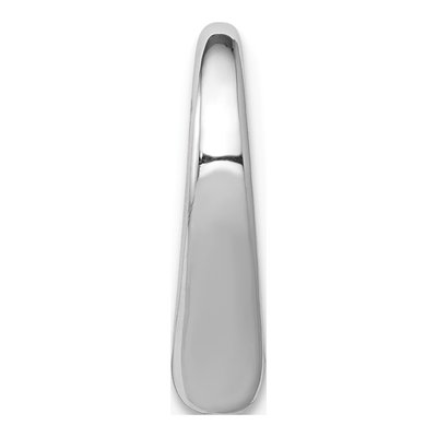 14K White Gold Floating Heart Slide Pendant – view 3