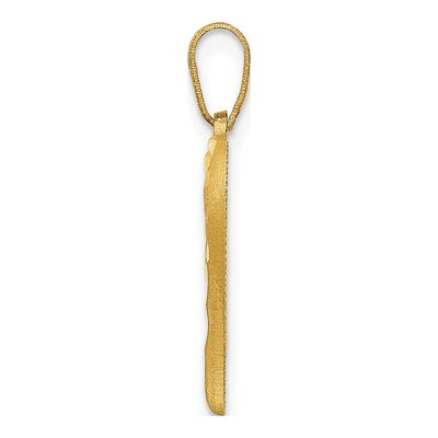 14K Yellow Gold Open Heart Pendant – view 3