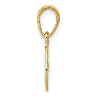 14K Yellow Gold Key Lock Pendant – view 3