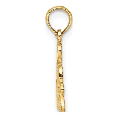 14K Yellow Gold Heart Kisses Charm – view 3