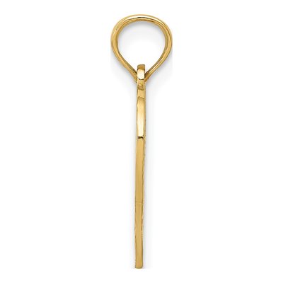 14K Yellow Gold Heart Cut-Out Pendant – view 3