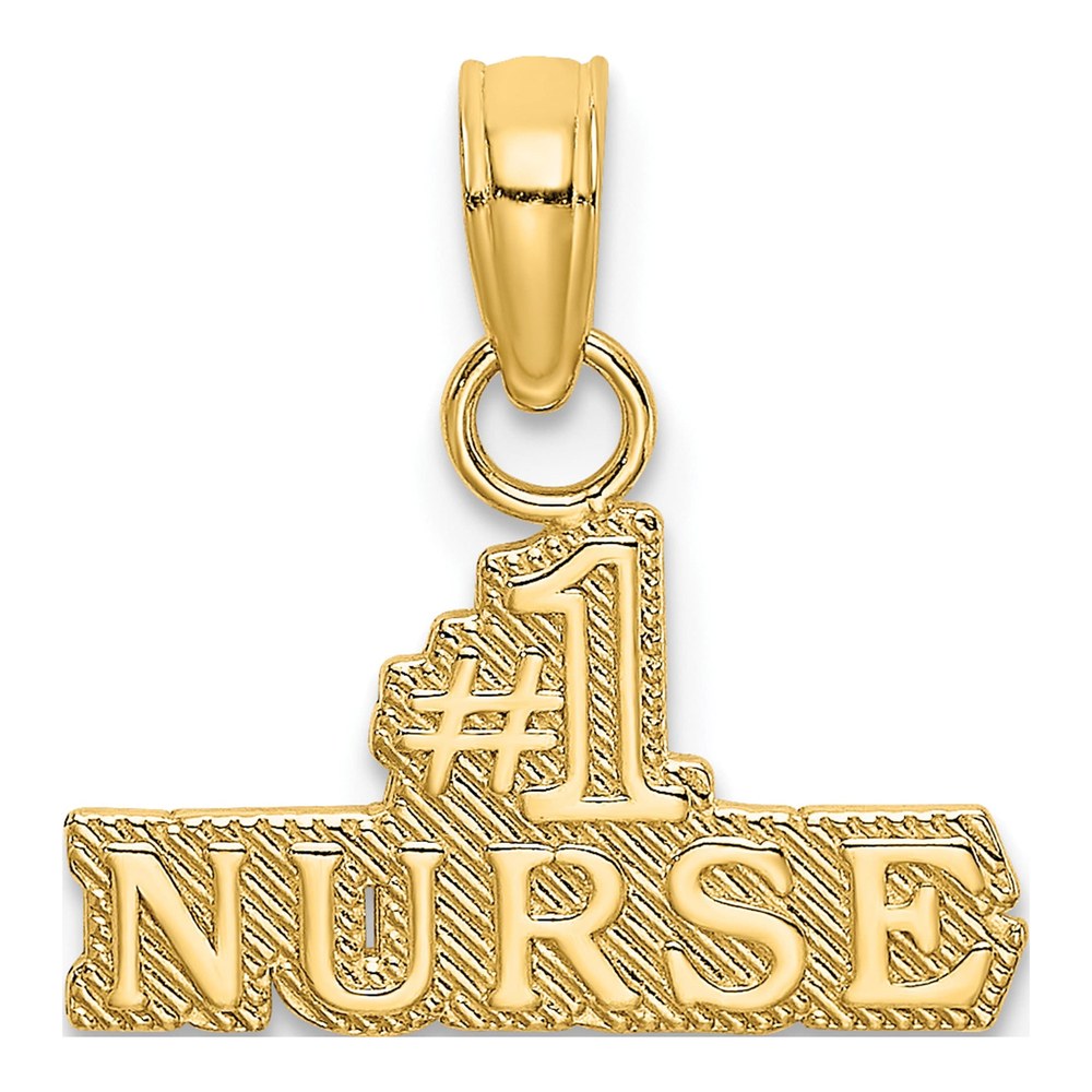 14K Yellow Gold Nurse Number 1 Pendant