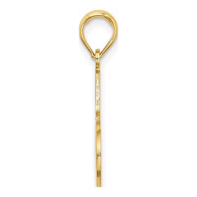14K Yellow Gold Mother Number 1 Pendant – view 3
