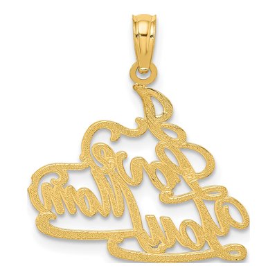 14K Yellow Gold I LOVE YOU MOM Charm – view 4