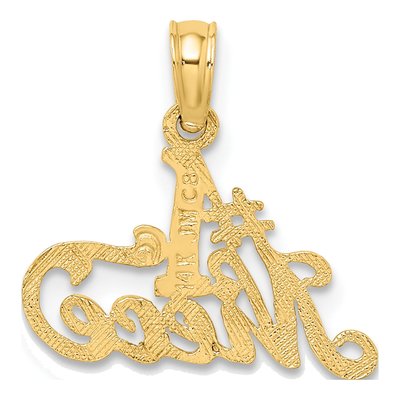 14K Yellow Gold Niece Number 1 Pendant – view 5