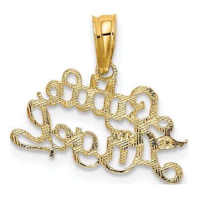 14K Yellow Gold Little Angel Pendant – view 5