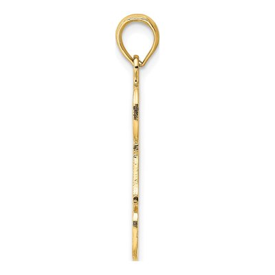 14K Yellow Gold DAD Cut-Out Number 1 Pendant – view 3