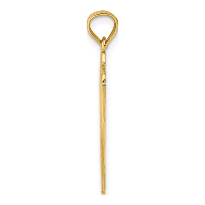 14K Yellow Gold Dad of Year Plaque Charm – view 3