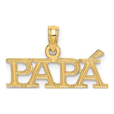 14K Yellow Gold PAPA Pendant