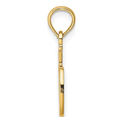 14K Yellow Gold DAD Number 1 Pendant – view 3