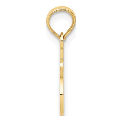 14K Yellow Gold Sister Number 1 Pendant – view 3