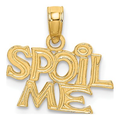 14K Yellow Gold 'spoil Me' Pendant