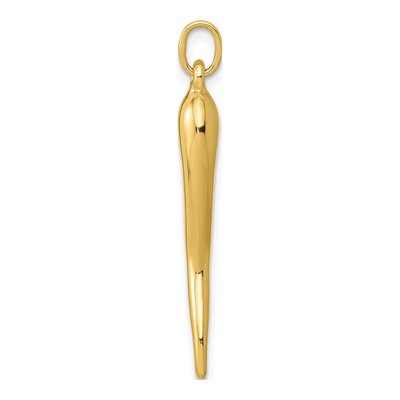 14K Yellow Gold Horn Charm – view 3
